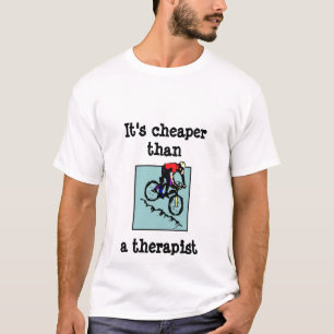 cykeln är det mer billig thanaterapeut t shirt