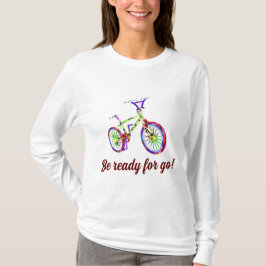 Cykeln är redo för användning t shirt