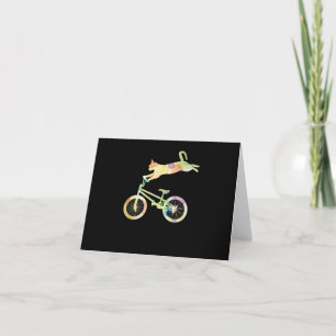 Cykeln Cat Bike Cycling Cycle - din gift-samling Tack Kort
