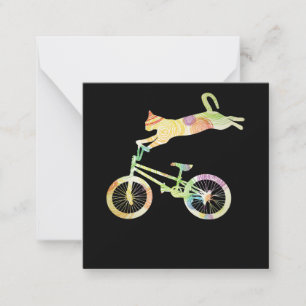 Cykeln Cat Bike Cycling - din gift-samling Anteckningskort