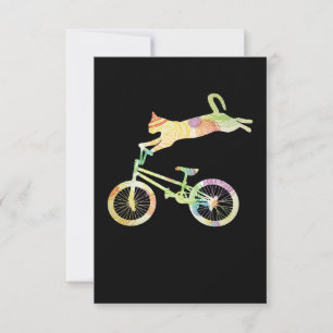 Cykeln Cat Bike Cycling - din gift-samling OSA Kort