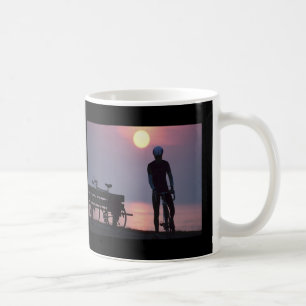 Cykeln cyklar att cykla cykla Quebec Kanada Kaffemugg