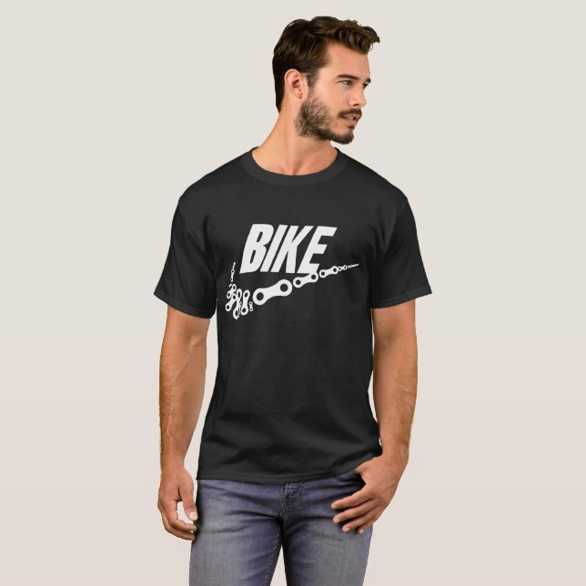 Cykeln kedjar anknyter Bm för den T Shirt (Hel framsida)