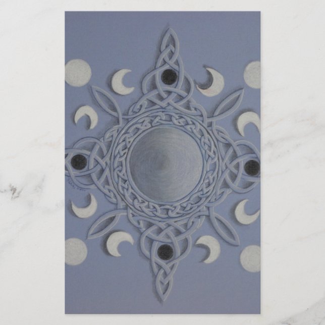 Cykeln måne-celtic knot (Framsida)