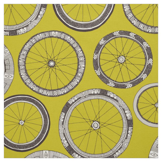 cykeln rullar chartreuse tyg (Provkarta)
