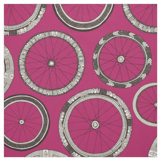 cykeln rullar rosor tyg (Provkarta)