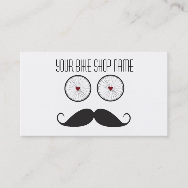 Cykeln shoppar visitkorten visitkort (Framsida)