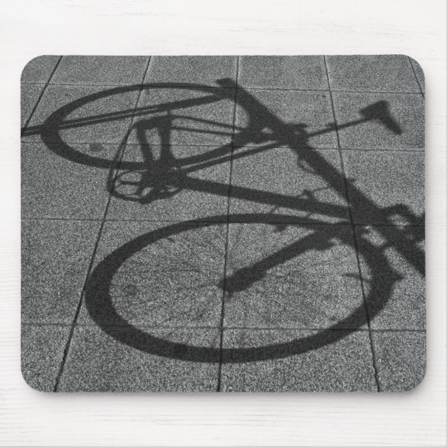 Cykeln skuggar Mousepad Musmatta (Framsidan)