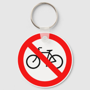 Cykeln trafikerar den förbjudna huvudvägen nyckelring