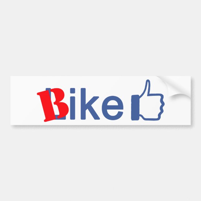 Cykelnågot liknande bildekal (Framsidan)
