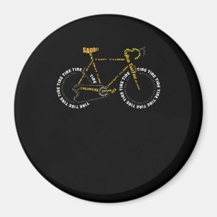 Cykelns anatomyCute Cycling är Life Gift Magnet