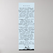 Cykelns Poster