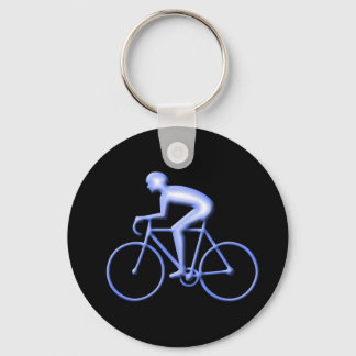 Cykelns Tävla i blått Nyckelring