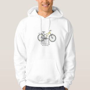 Cykelns utformning av logotypen på t-shirt hoodie
