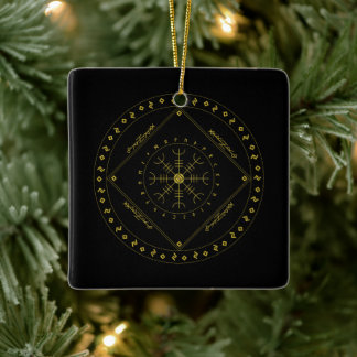 Cykelornament (fyrkant) julgransprydnad keramik