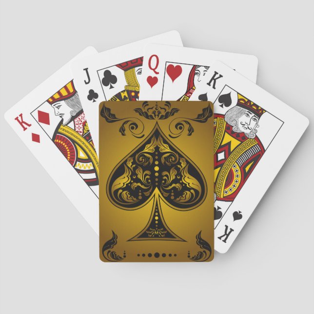 Cykelparkeringskort - Ace of Zazzle Casinokort (Baksidan)
