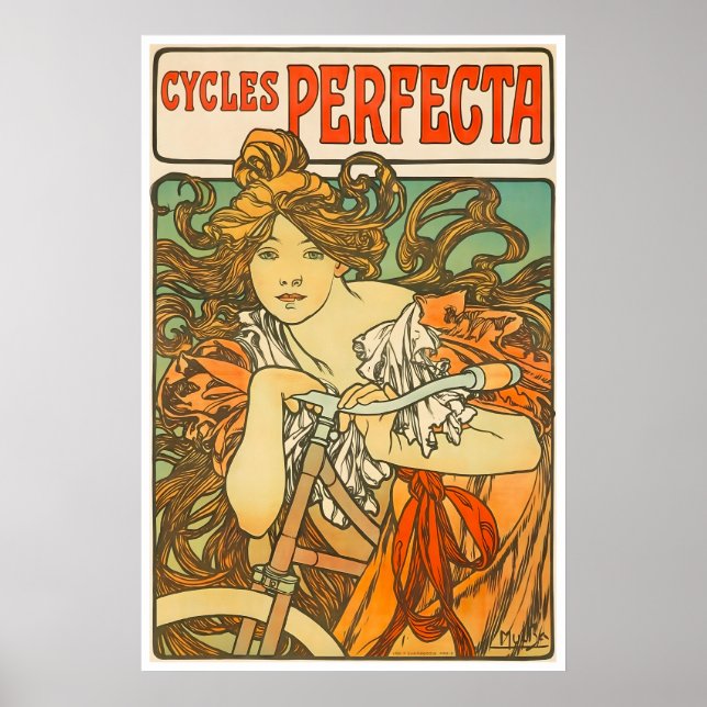 Cykelplanscher Cyklingstryck Cykelkonst Cyklar Poster (Framsidan)