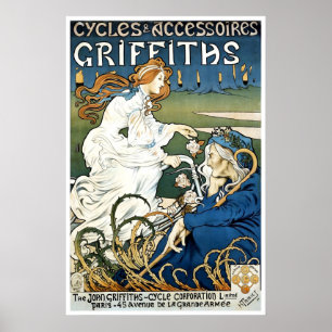 Cykelplanscher Griffiths Cykeltryck Cykelkonst Poster