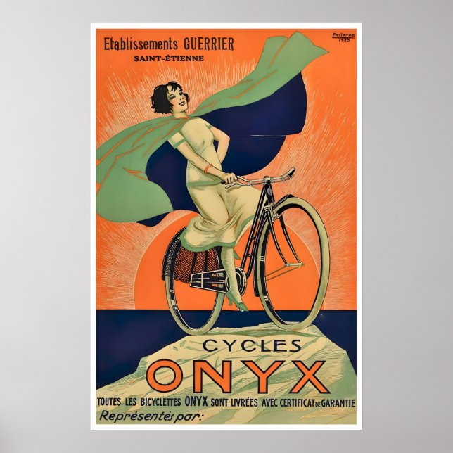 Cykelplanscher Onyx Cycles Cykelkonst Cykelkonst Poster (Framsidan)