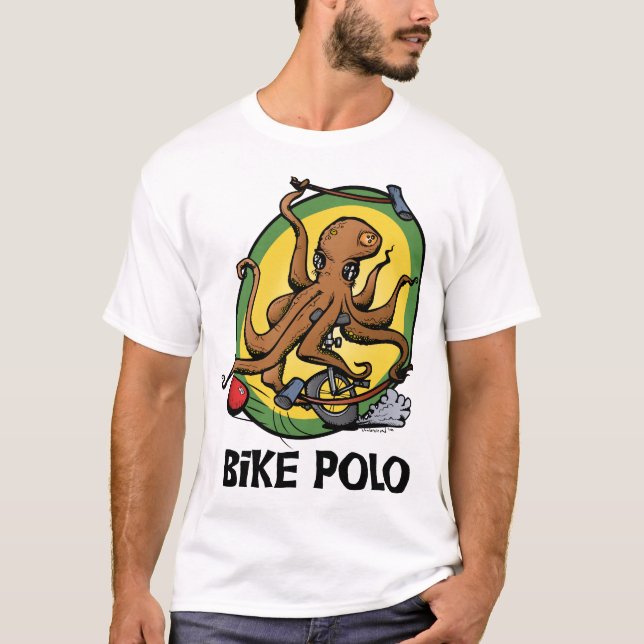 CykelPoloskjorta Tee Shirt (Framsida)