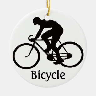 Cykelprydnad Julgransprydnad Keramik