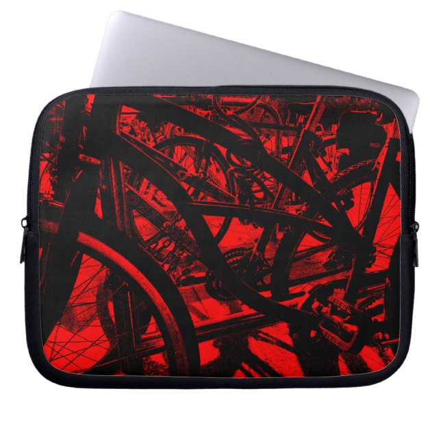 Cykelrack HC - Röd Laptop Fodral (Framsidan)