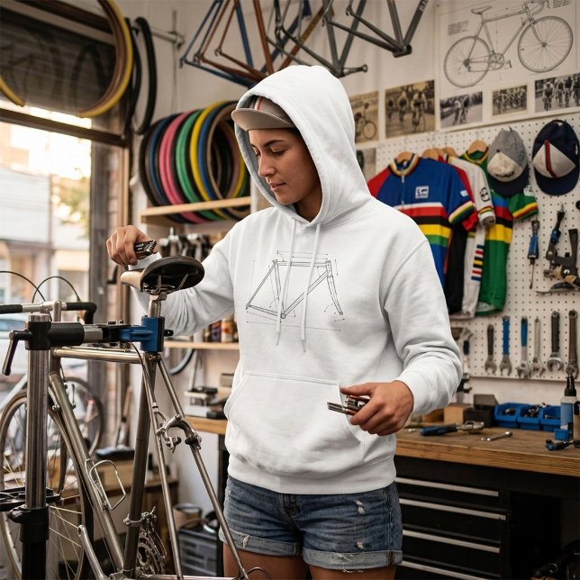 Cykelramsgeometri diagram  t shirt (Skapare uppladdad)