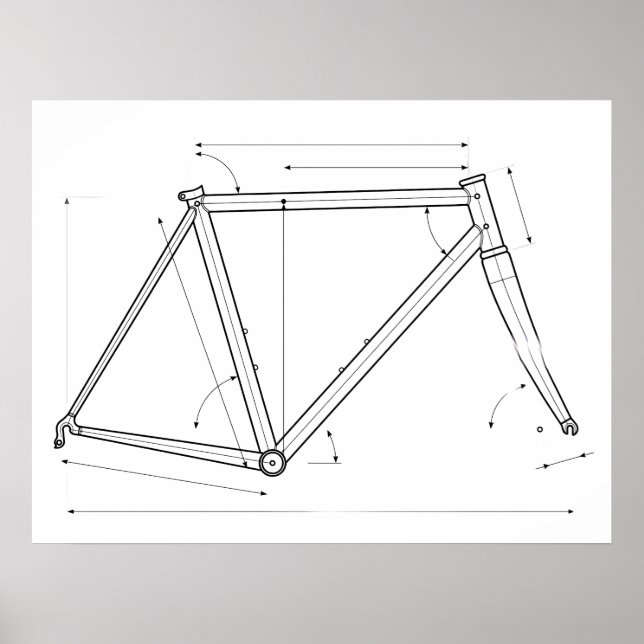 Cykelramsgeometridiagram  poster (Framsidan)