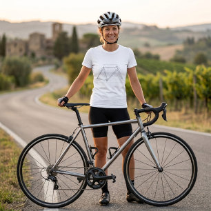 Cykelramsgeometridiagram t shirt