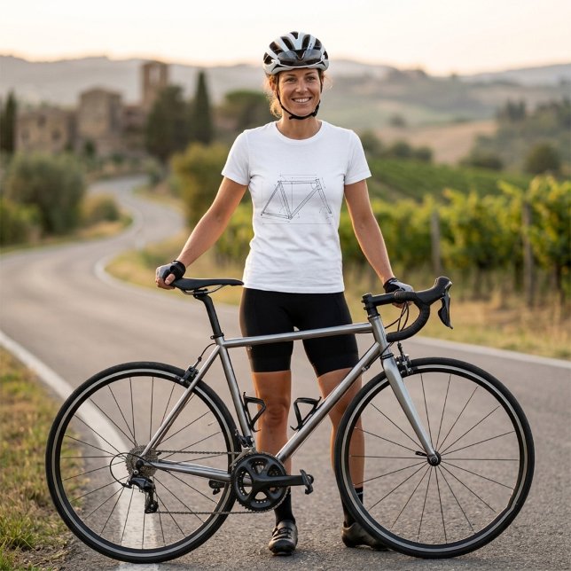 Cykelramsgeometridiagram  t shirt (Skapare uppladdad)