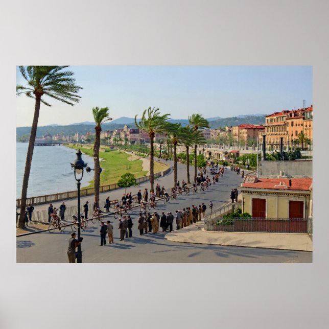 Cykelrider i Paris i Nice den 19 mars 1933 Poster (Framsidan)