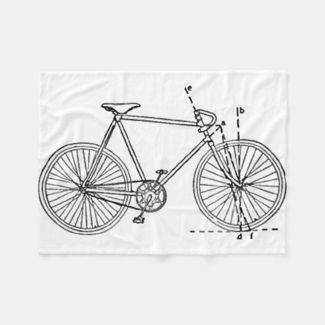 Cykelritning Fleecefilt (Framsidan (Horisontell))