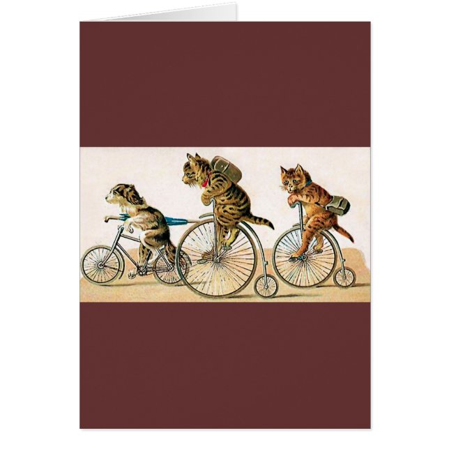 Cykelritt Hälsningskort (Framsidan)