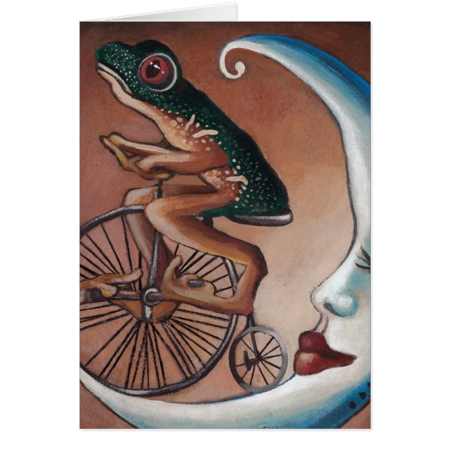 Cykelritt Hälsningskort (Framsidan)