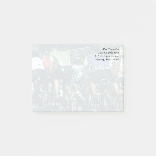 Cykelryttare Post-it Block (Framsida)