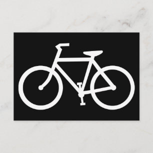cykelsilhouette inbjudningar