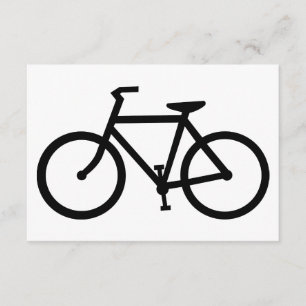 cykelsilhouette inbjudningar