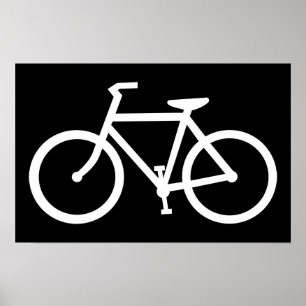 cykelsilhuett poster