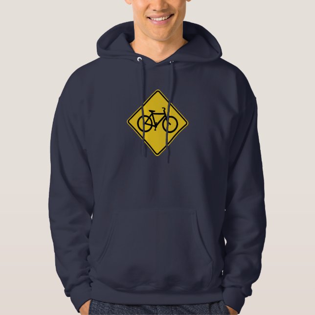 Cykelskylt, cykling hoodie (Framsida)