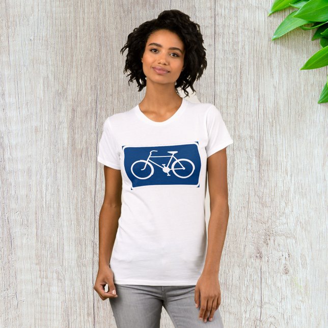Cykelskylt Dam T-Shirt (Skapare uppladdad)