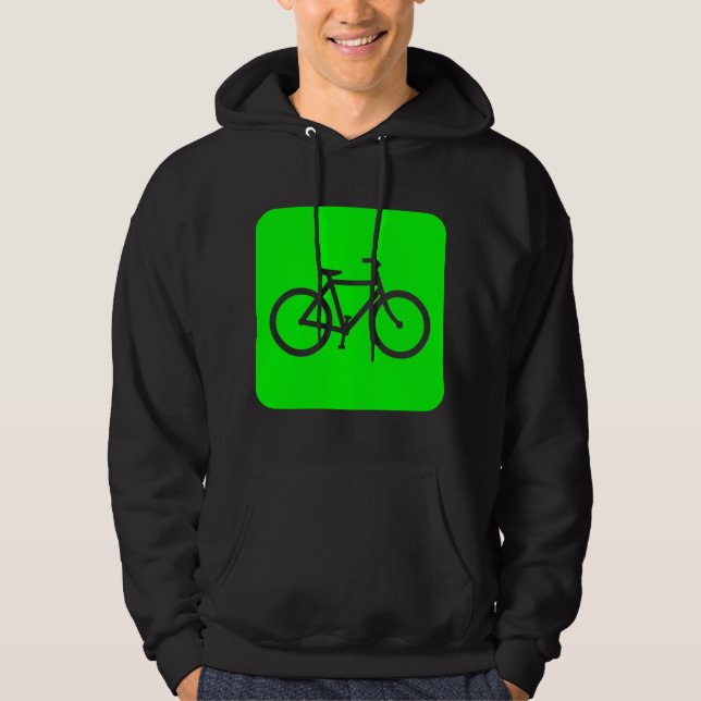 Cykelskylt - Grön Hoodie (Framsida)