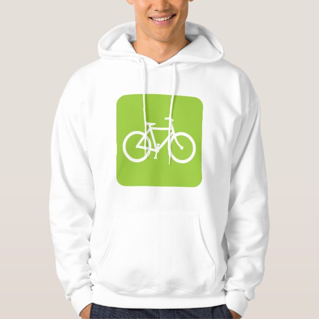 Cykelskylt - Martian Green Tröja Med Luva (Framsida)