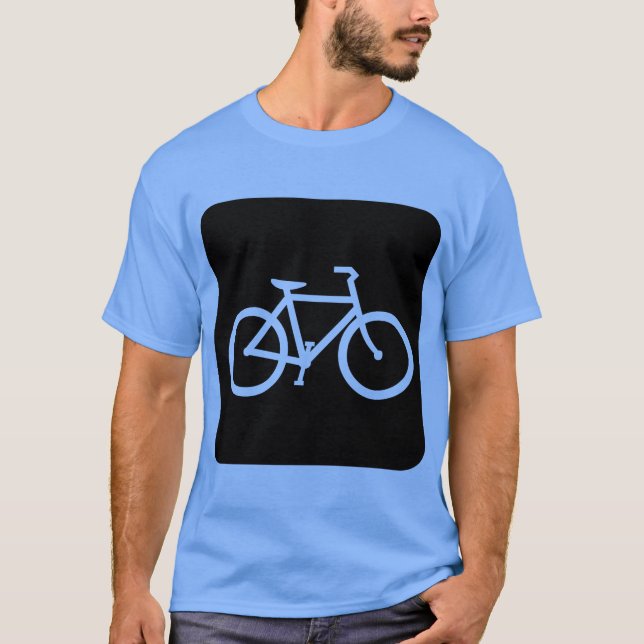 Cykelskylt - Svart T-shirt (Framsida)