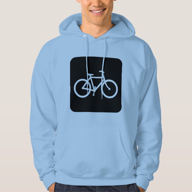 Cykelskylt - Svart Tröja Med Luva (Framsida)