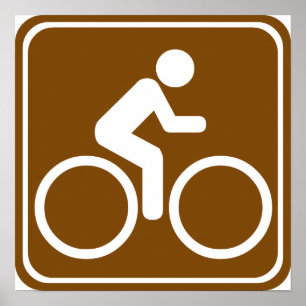 Cykelslingahuvudvägen undertecknar poster