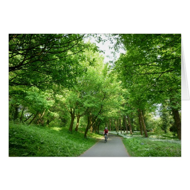 Cykelspår Hälsningskort (Framsidan Horizontal)