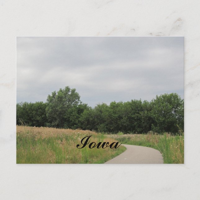Cykelstig Iowa vykort (Framsida)