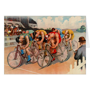 Cykeltävling 1895 hälsningskort