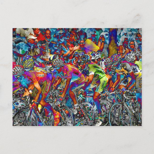 Cykeltävling Vykort (Framsida)