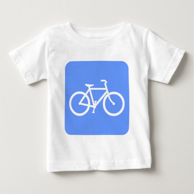 Cykeltecken - Baby blue T Shirt (Framsida)